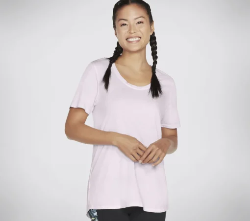 Diamond Wash Hatha Scoop Neck Tunic Tee