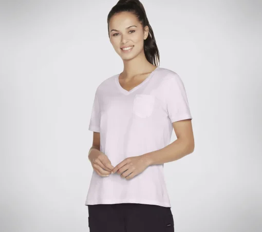 Diamond Wash Hatha V-Neck Pocket Tee