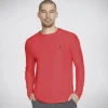 GO DRI All Day L/S Diamond Tee Solid