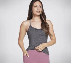 GOSTRETCH Diamond Brushed Shelf Bra Cami