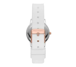 Scalloped Bezel White Watch