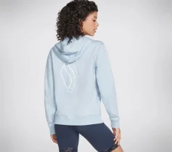 Skechers Apparel Diamond Crown Front Zip Hoodie