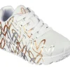 Skechers X JGoldcrown: Uno Lite - Metallic Love