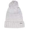 Slub Knit Ivory Pom-Pom Beanie