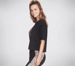 Cheetah Diamond Crop Tee Shirt