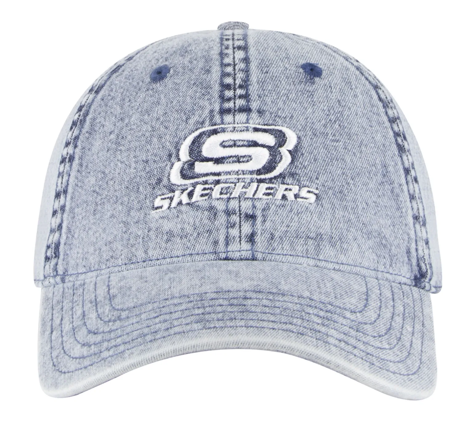 Denim Embroidered Hat