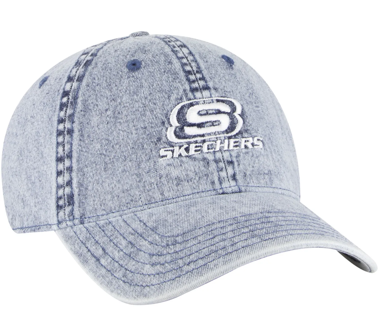 Denim Embroidered Hat