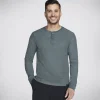 GO KNIT Waffle Henley
