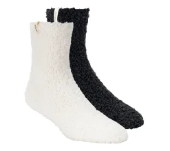 GO LOUNGE Furry Crew Socks - 2 Pack