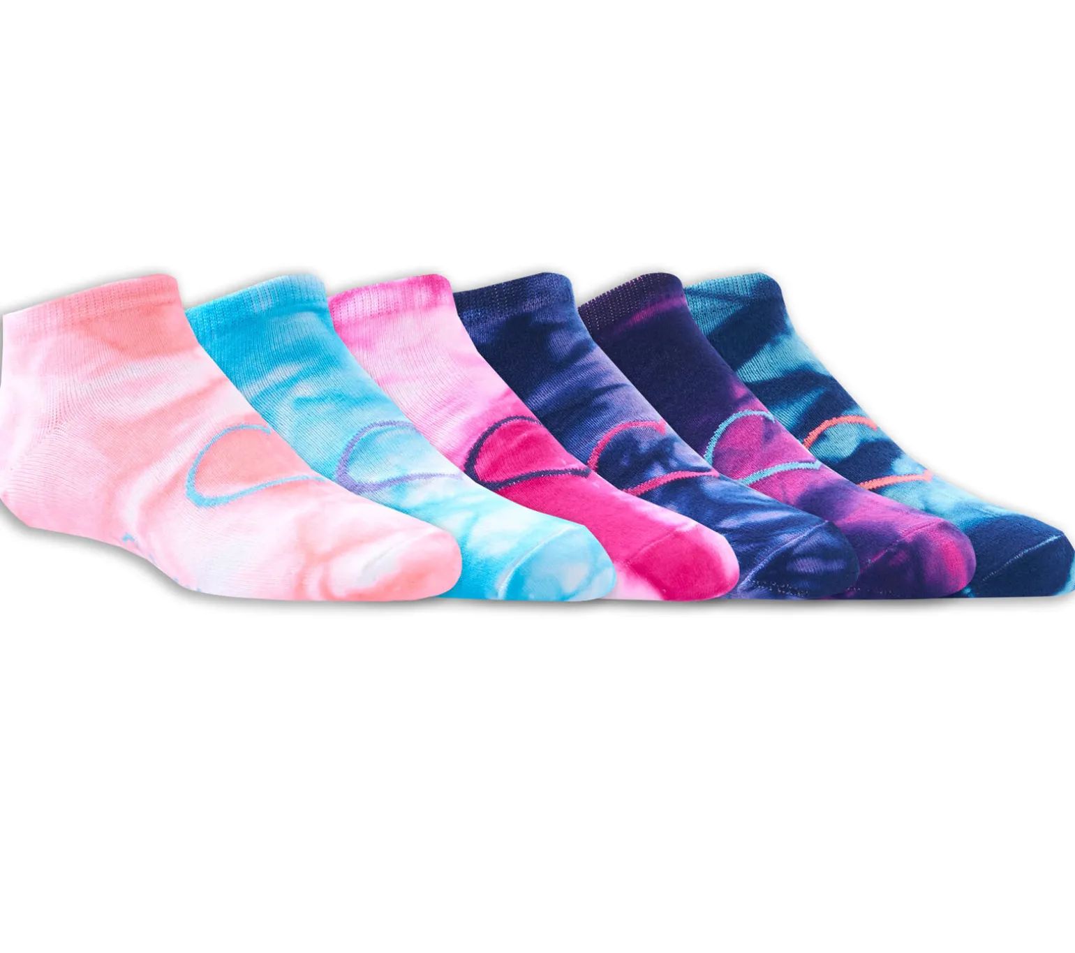 6 Pack Low Cut Tie-Dye Socks