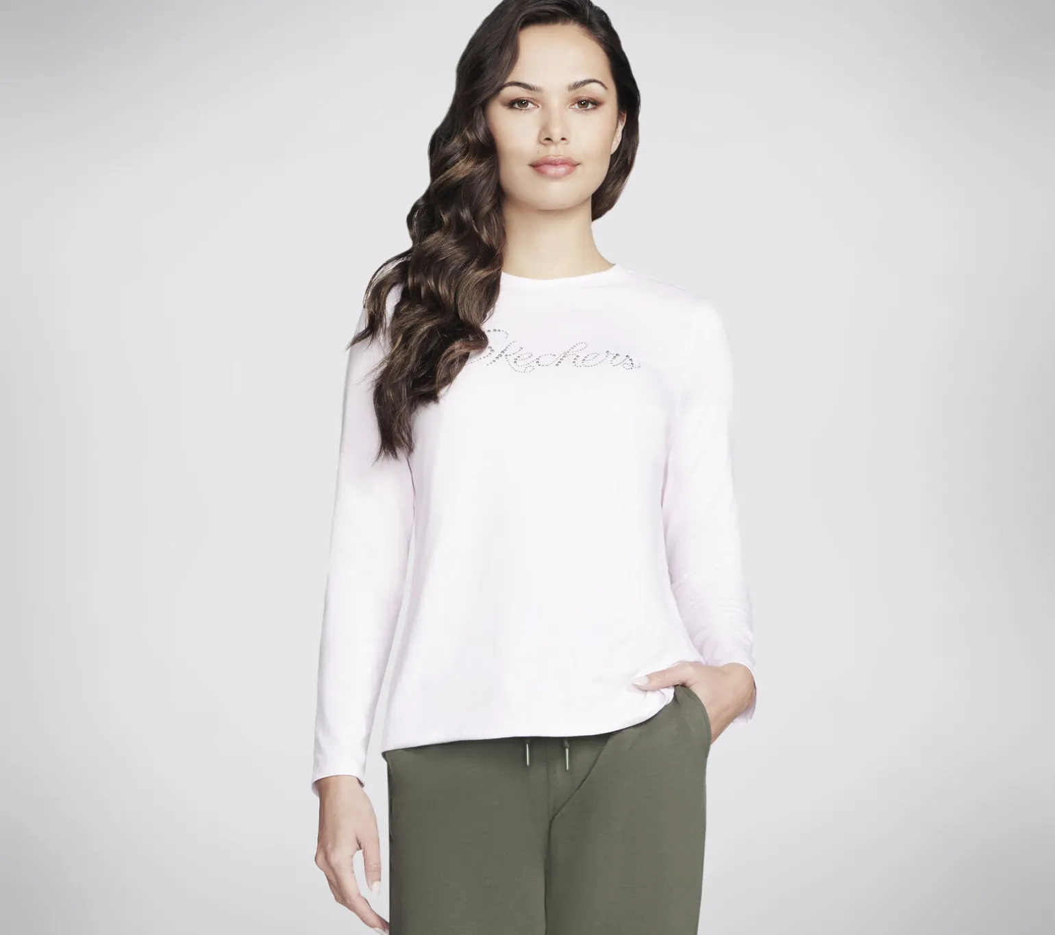 Rhinestone Queen Long Sleeve Tee