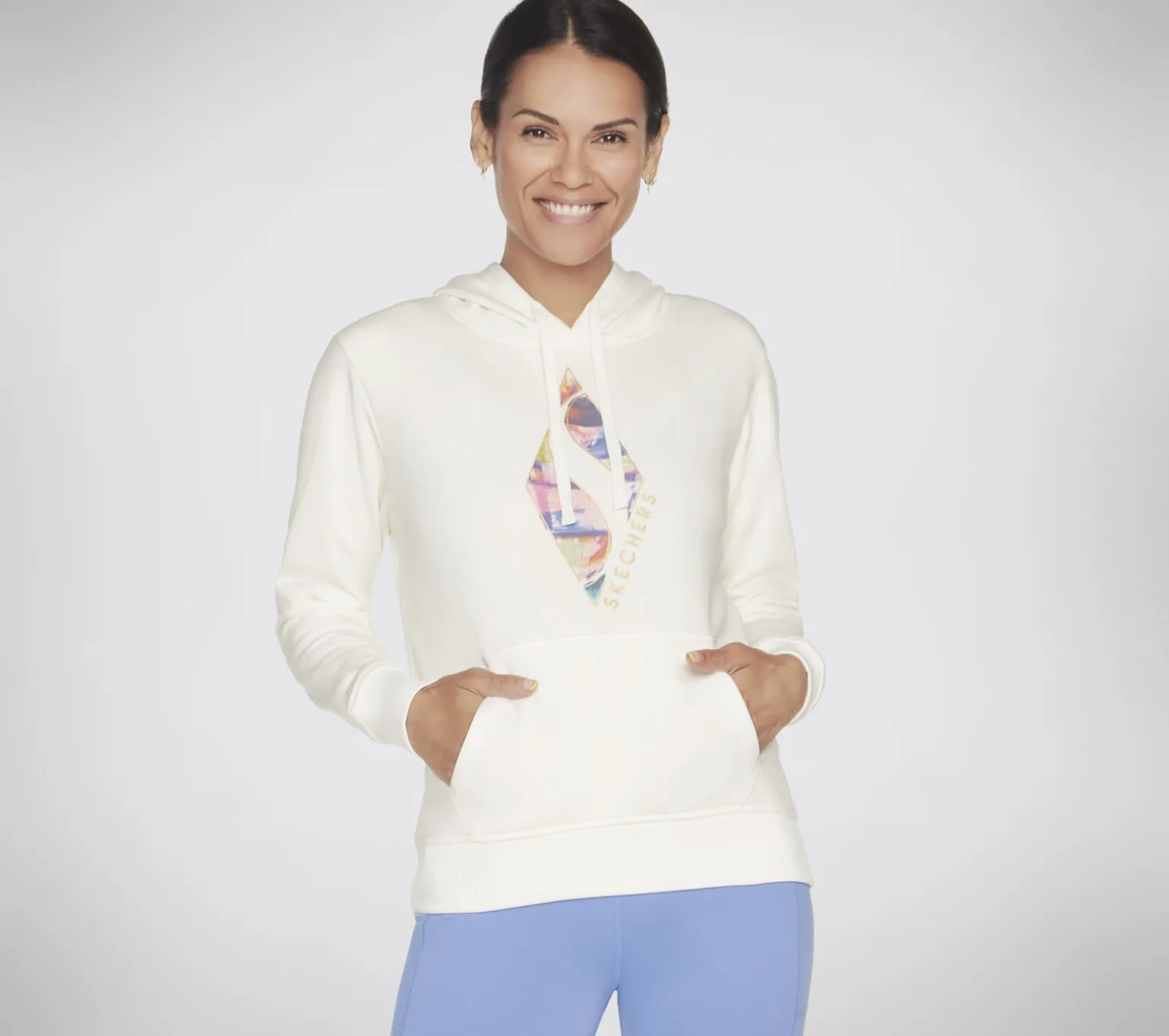 SKECH-SWEATS Watercolor Diamond Pullover Hoodie